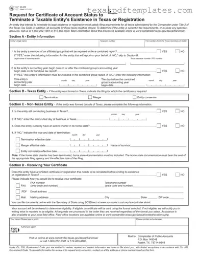 Blank 5 359 Texas PDF Template
