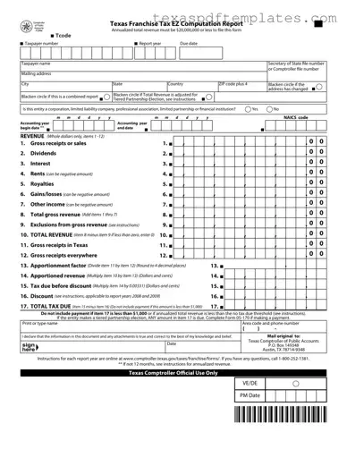 Blank Texas 05 169 PDF Template