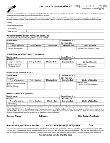 Blank Texas 1560 PDF Template