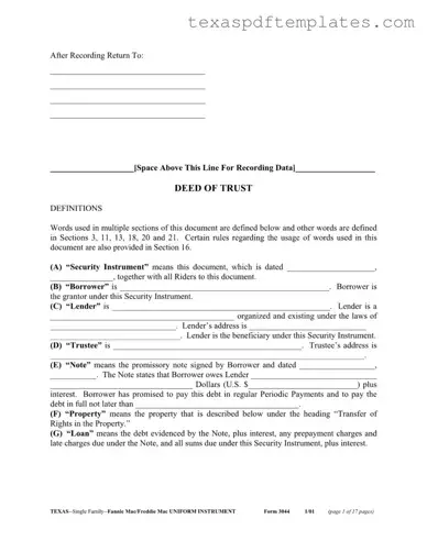 Blank Texas 3044 PDF Template