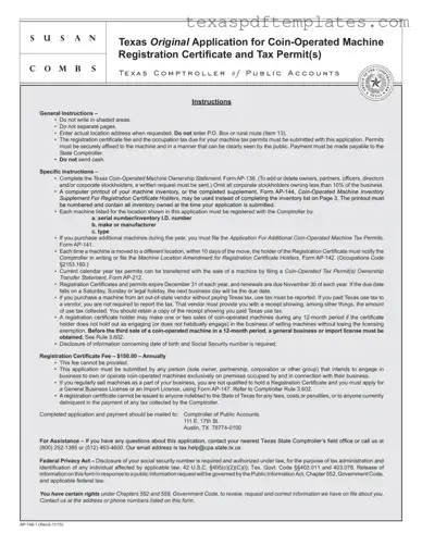 Blank Texas Ap 146 PDF Template
