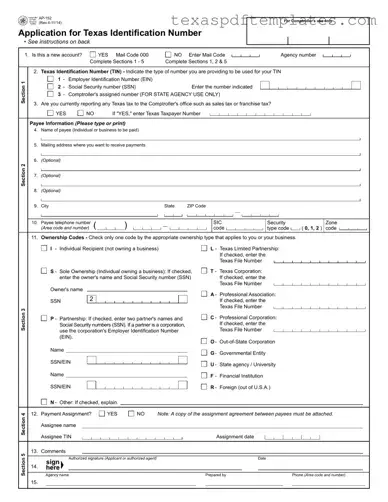 Blank Texas Ap 152 PDF Template