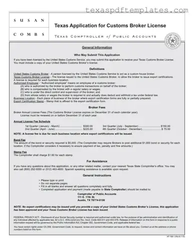 Blank Texas Ap 168 PDF Template