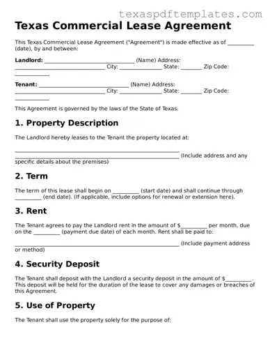 Attorney-Approved Texas Commercial Lease Agreement Template