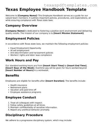 Attorney-Approved Texas Employee Handbook Template