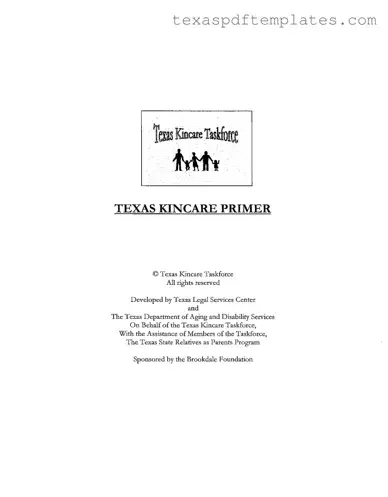 Blank Texas Kincare Primer PDF Template