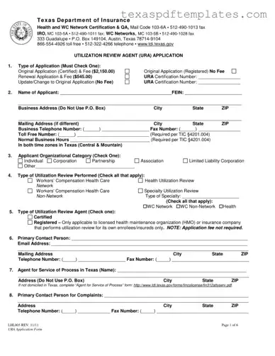 Blank Texas Lhl005 PDF Template