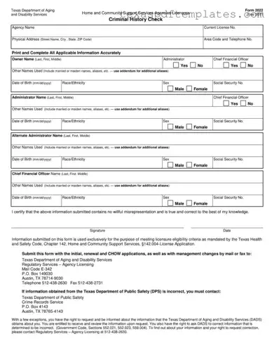 Blank Texas PDF Template