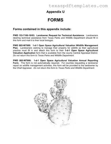 Blank Texas Pwd PDF Template