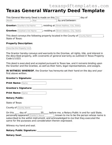 Attorney-Approved Texas Deed Template