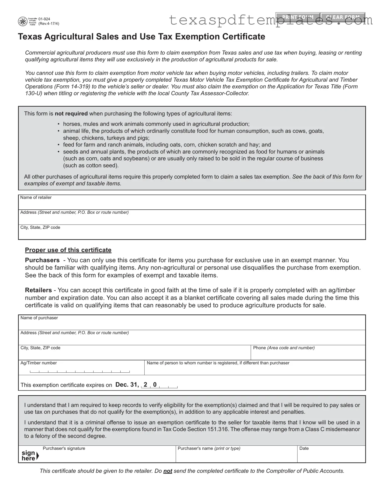 Blank Texas 01 924 PDF Template